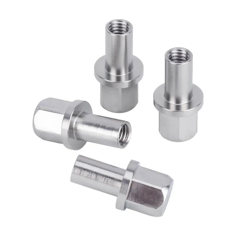 4PCS 12mm Hex Wheel Hub Drive Adaptor Extension Column Metal Nut 12/15/17/20/25mm for 1/10 RC Crawler Axial SCX10 TRX4