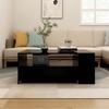 Vidaxl Coffee Table, Black, 102X55X42 Cm, Wood-Based Material