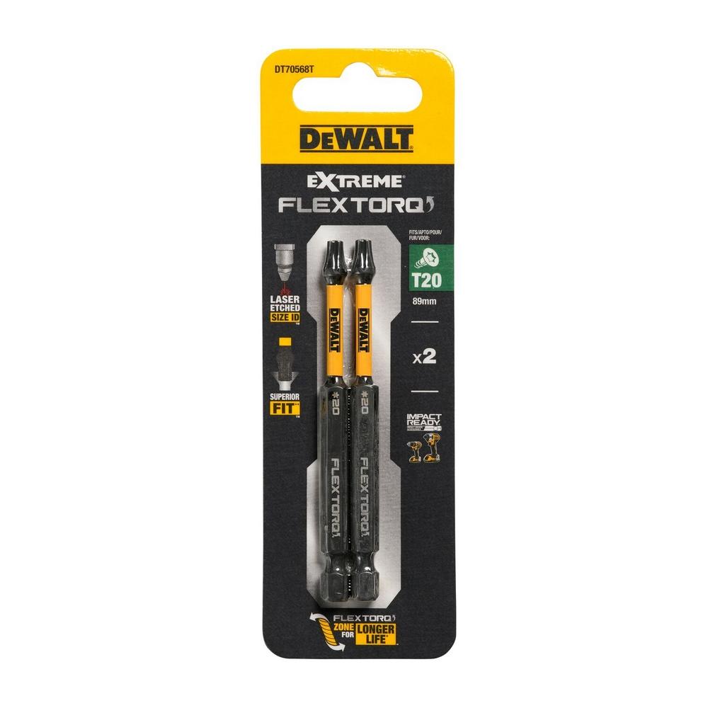 Dewalt FlexTorq Impact Screwdriver Bit (Pack of 2)