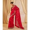 Premium Faux Georgette Mirror Work Saree