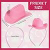 Headdress Cowboy Hat Headband Hair Accessories Headwear Cowgirl Hat Hair Hoop Styling Tools Party Headgear Festival Hairband