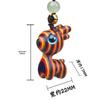 Portachiavi con Ciondolo Orso e Gatto in Legno - Carino Ornamento Senza Volto per Borse e Telefoni