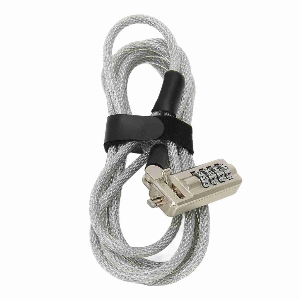 Laptop Cable Lock Theft Deterrent Keyless Lock Laptop Lock Security Cable with 4 Digit Password Protections for