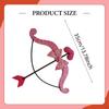 Valentine Cupid Bow Arrow Set Sturdy Lightweight Halloween Cosplay Accessory