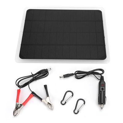 12V 10W Przenośny Monokrystaliczny Panel Słoneczny Ładowarka USB do Samochodu Telefonu Lampki