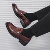 Mode Herren Slipper Luxusmarke Leder Businessschuhe Atmungsaktiv Slipper Einfarbig Formell Lässig Schuhe Handgefertigt Designer Herrenschuhe Mokassin