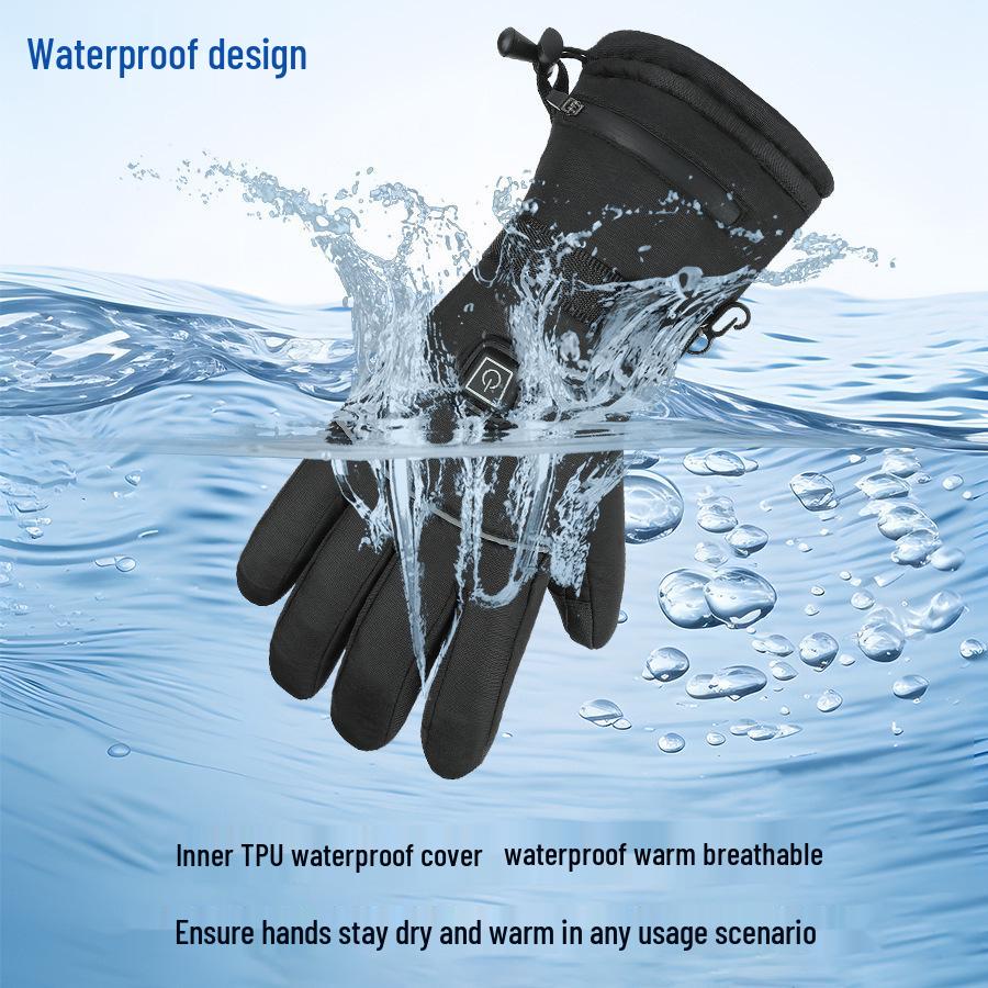 Waterproof Heated Touchscreen Gloves for Outdoor Activities