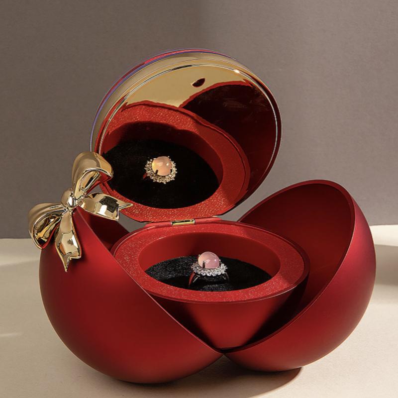 Valentine's Day Gift Bow Jewelry Box Ring Box Necklace Box Pendant Proposal Wedding Decoration Girlfriend Gift Packaging