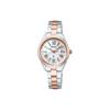 SEIKO 100m Waterproof, Anti-magnetic, Luminous Hands, Solar Quartz, Titanium Strap, , Women's Watch, White Dial SSQV104