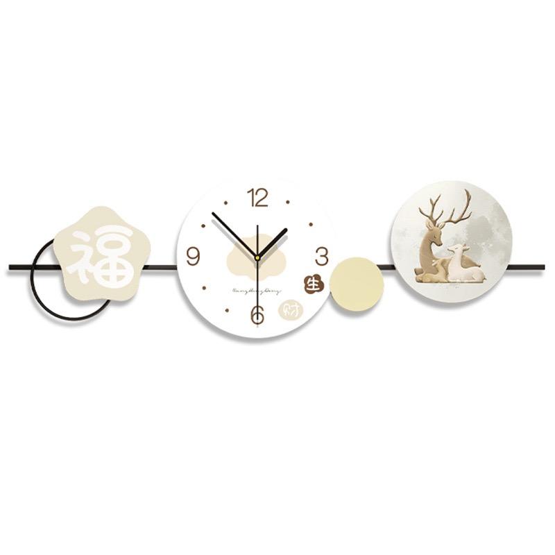 Wall clock living room high-end feel modern simplicity dining room clock hanging on the wall home decoration silent wall clock