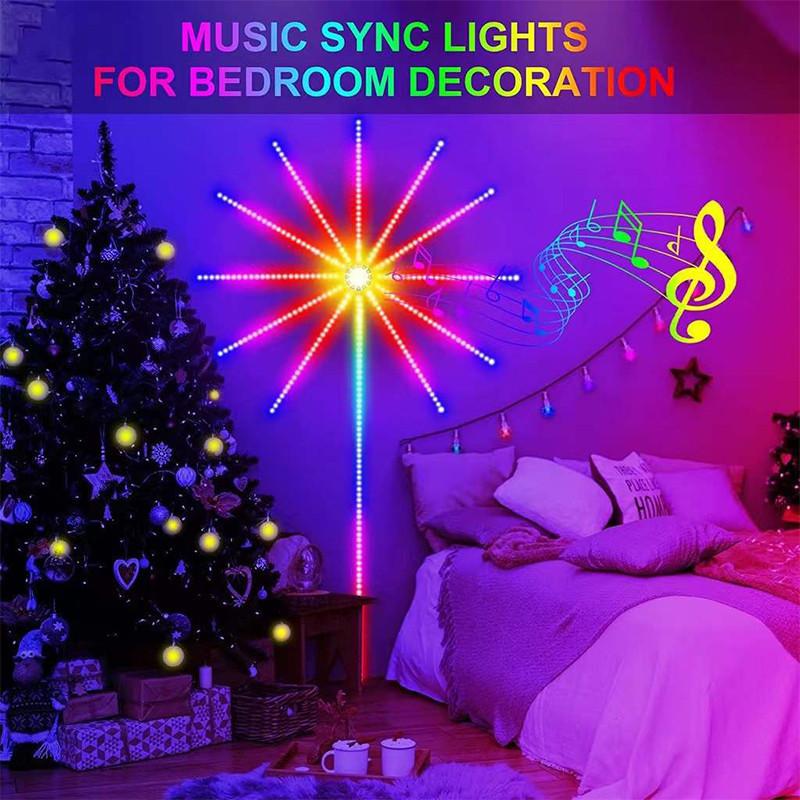 Indoor Decoration 213 Dynamic Modes Led  Christmas Birthday Party Strip Lights Plastic LED Firework Lights