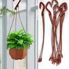 10pcs Plastic Flower Pot Hanger Flower Pot Hanging Holder Gardening Plant Stand Hook Balcony Hanging Chains Garden Decor 24/36cm