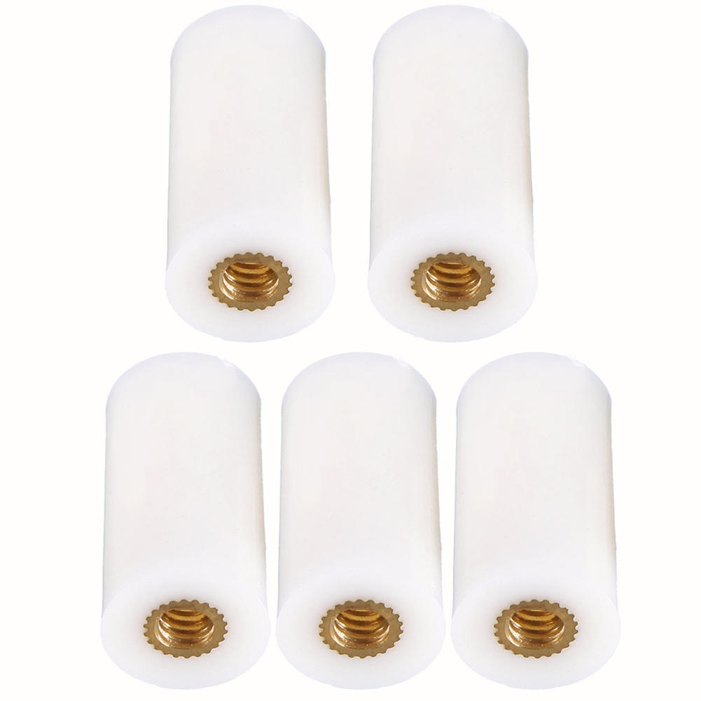 5pcs Billiard Pole Tips Screw-On 12mm Snooker Cue Tips Replacement Snooker Club Head  with 5 Ferrules Snooker Accessories