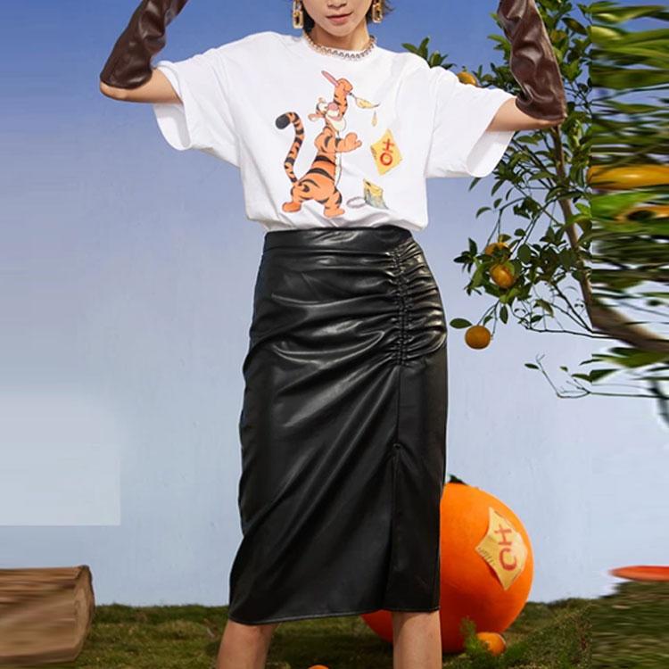 Li Ning X Disney Collaboration Sports Fashion Series Cartoon Pattern Printed Round Neck Short Sleeve T-Shirt Unisex T-Shirt White AHSS585-2