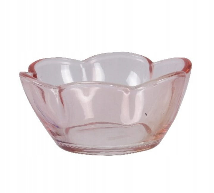 Glass bowl, flower, colorful, decorative, 4x9 cm