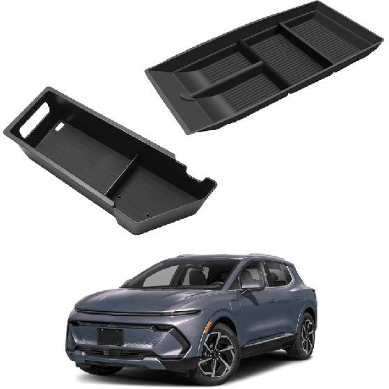 2026 Equinox Center Console Organizer - For 2025-2026 Chevy Equinox Double Layer Center Console Organizer - Double-Layer Armrest Box Storage Tray For