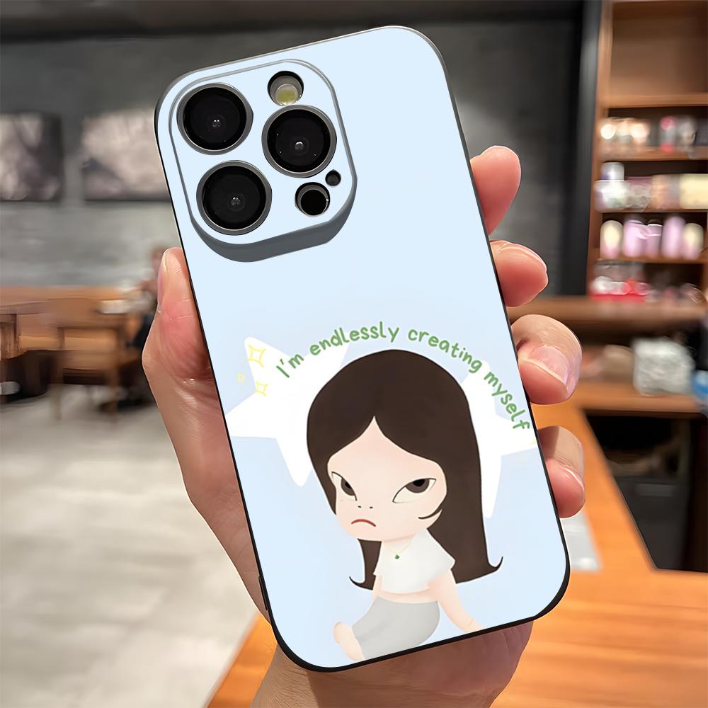 Japan Y-Yoshimoto Nara Phone Case For IPhone 17 Pro Max 15 Pro 16 14 Plus 12 13 Mini 11 Pro Shockproof Soft Cover