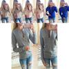 Elegant Women V Neck Casual Sweatshirt With Long Sleeves And Timeless Style