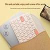 BOW Hangshi HD286CL Dual-Mode Bluetooth Wireless Ultra-Quiet Keyboard - Cute & Lightweight for Girls