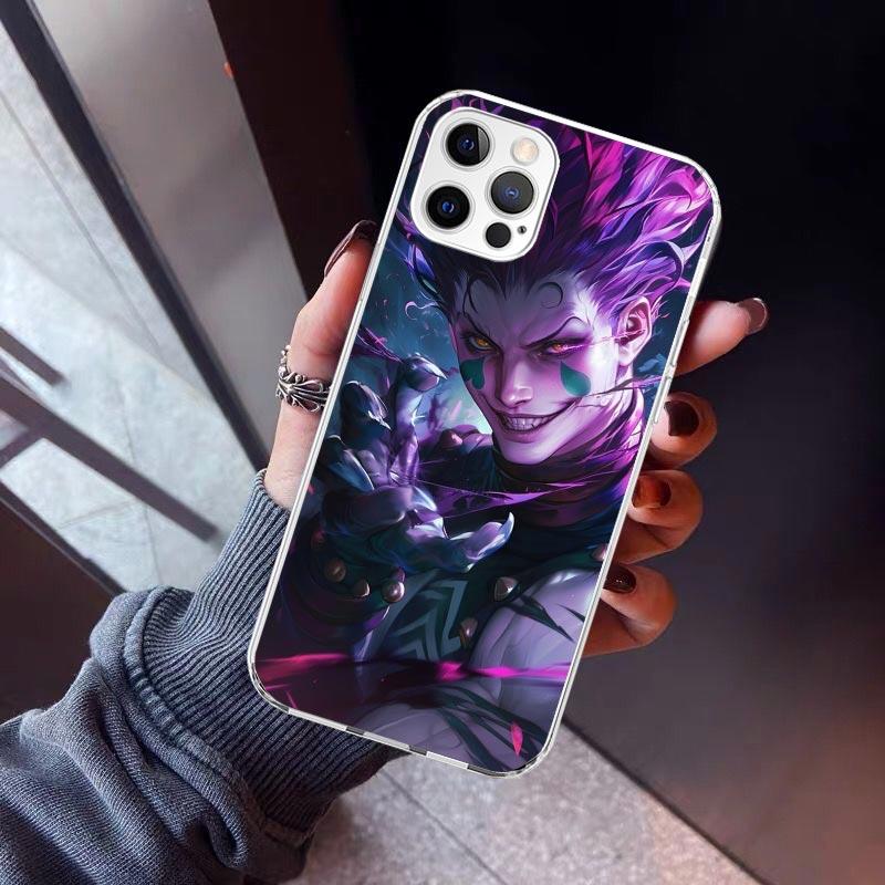 Huner X-Hunters Hisoka Phone Case For iPhone 17 Air 11 13 Mini 14 15 Plus 16 12 Pro Max 16E SE 7 8 Pattern Soft TPU Back Cover