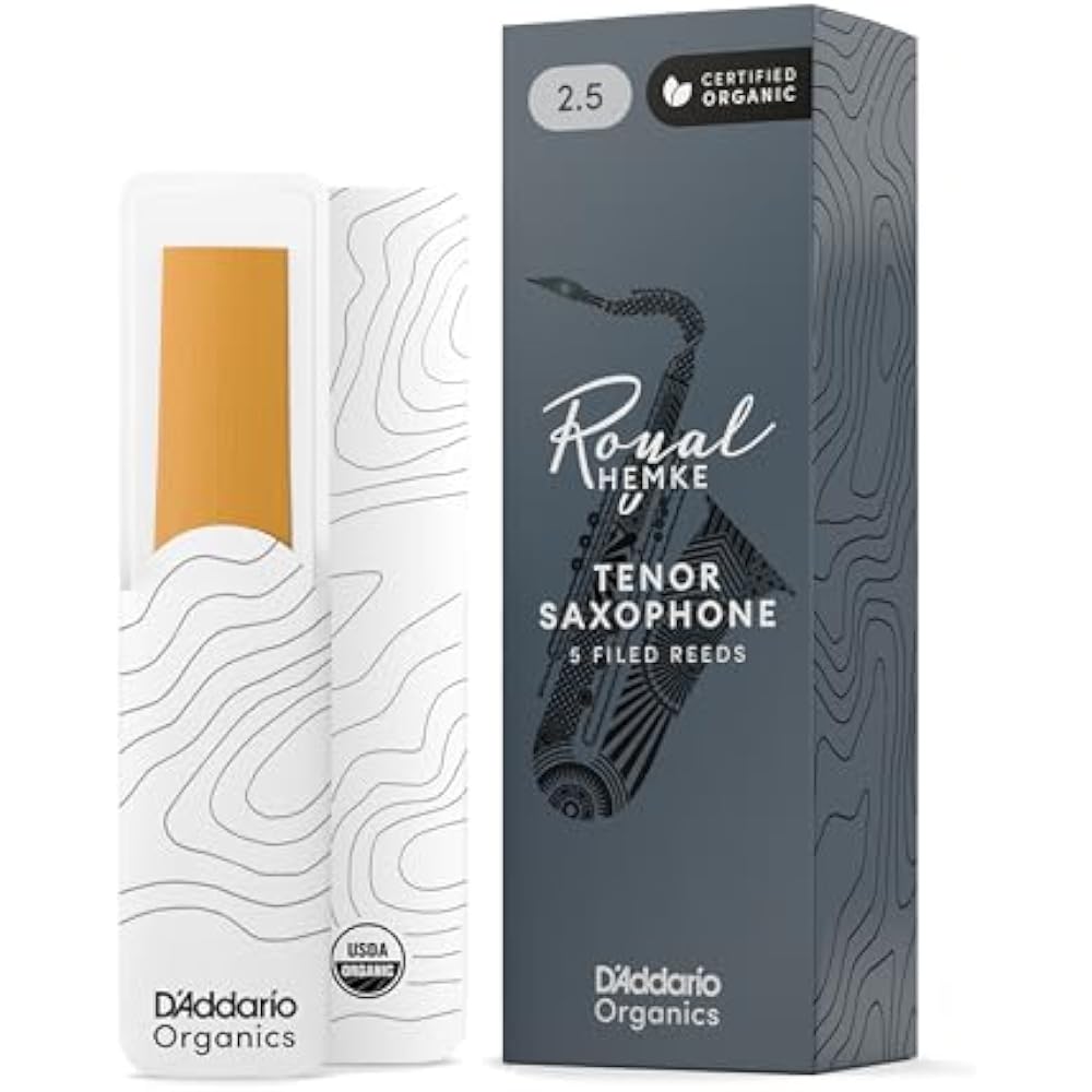 D Addario WoodWinds Daddario Reed Tenor Saxophone Frederick L. HEMKE RHKP5TSX250 [Hardness: 2.5] ...