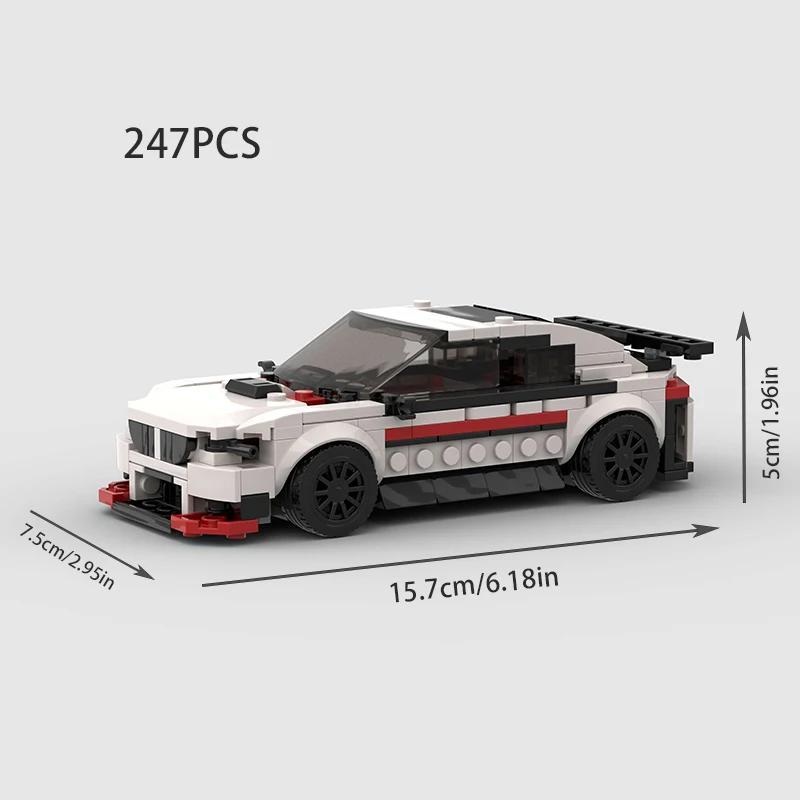 City MOC Speed Rally Sport Racing Vehicle Police Cars Classical Model Building Blocks Super Race Brick Technical Christmas Gift
