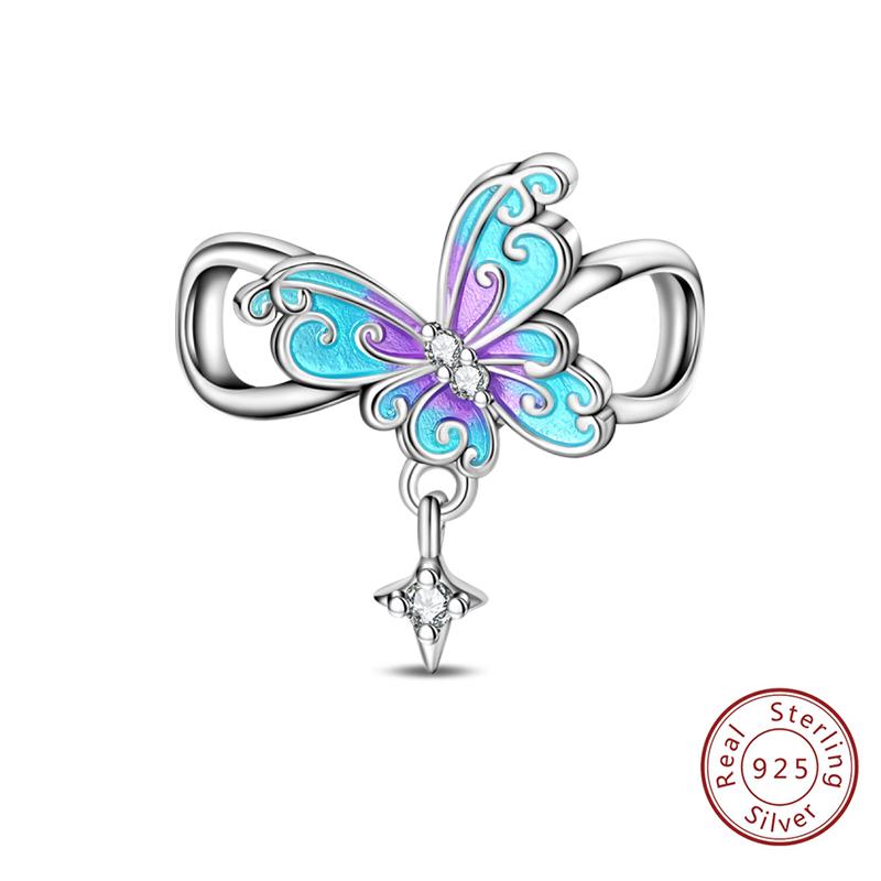 Fit Original Copper Charms Beads Bows Perfume Bottle Ballet Shoes Blue Charms For Women Diy Birthday Jewelry Gifts