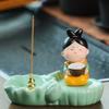 Traditional Cartoon Girl Incense Burner Creative Cute Sticks Incense Tray  Housewarming Gift