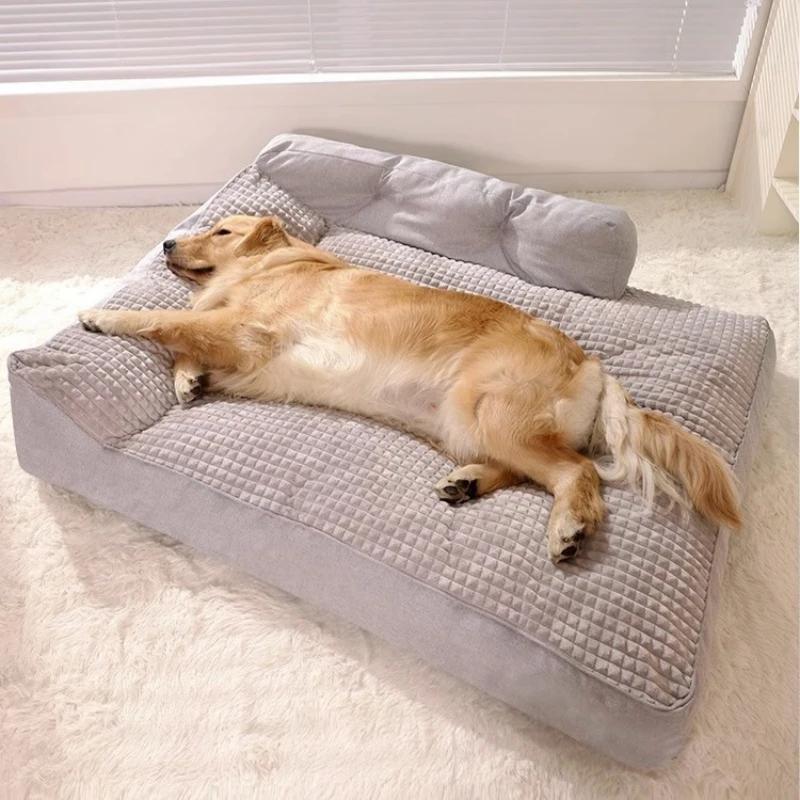 Camas removíveis para animais de estimação, tapete lavável para cães, tapete quente para cães no inverno, sofá de luxo para cães pequenos e médios, cama xadrez para gatos, cães, fofos para dormir