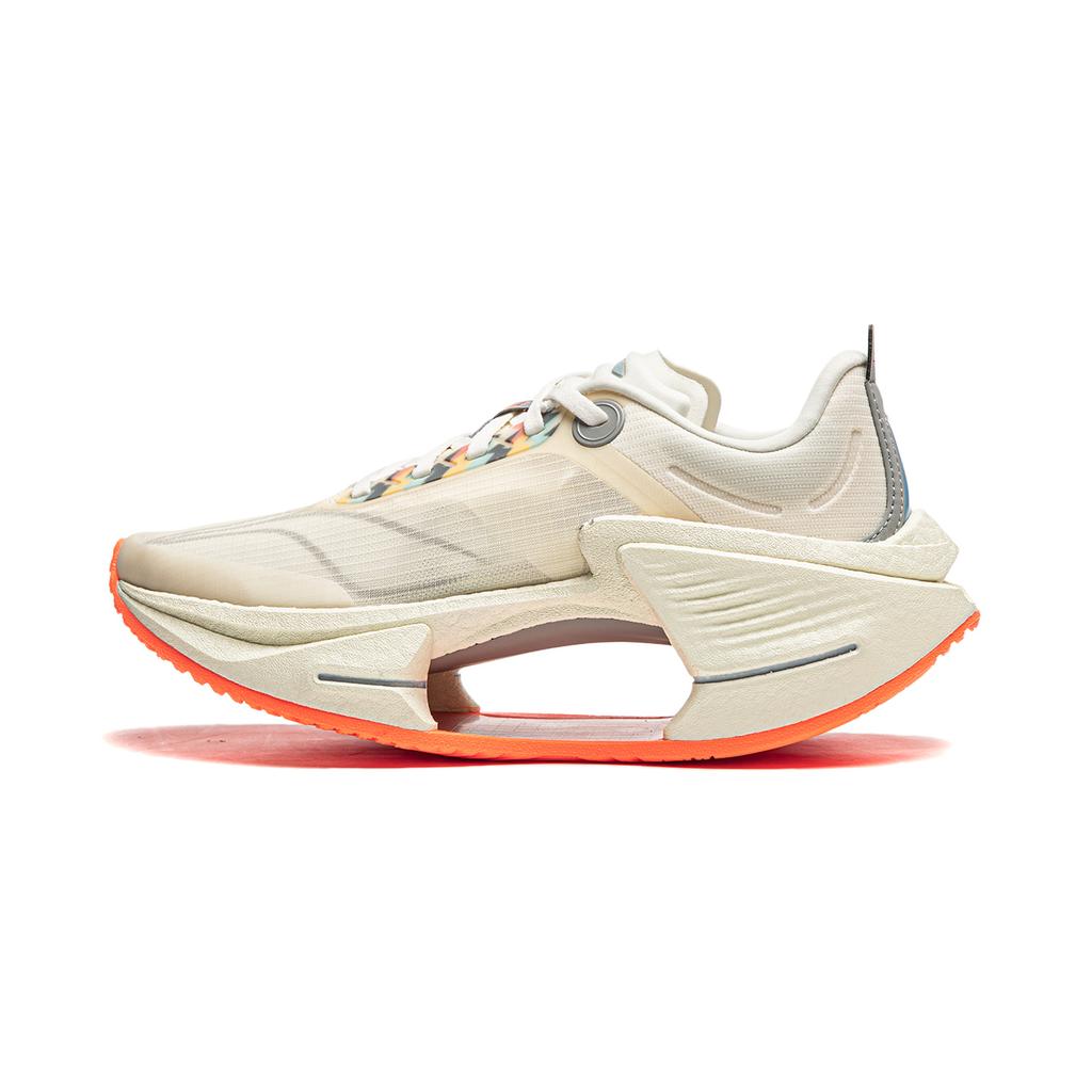 Li Ning Absolute Shadow 3 Essential Technology Professional Racing Training Running Shoes Women Sneakers Off-White ARRU006-1