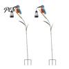 Solar Garden Lights Kingfisher Stake Light, Metal Bird Yard Art with Hanging Lantern, Auto-On Powered Outdoor Decor LED Waterproof Patio Decoration