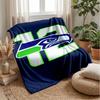 Seattle Seahawks Flannel Fleece Blanket Cozy Warm Throw Blanket For Couch Bed Travel All Season Use