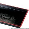 Made In Highly ABS Side Black and SL J-kitchens Placemat, Tray, Japan, Durable, 2-Shaku Trim, Red,
