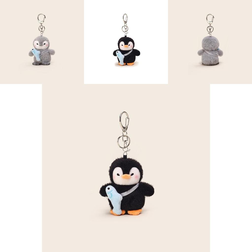 Back Fish Penguin Plush Keychain With Soft Material For Cute Gifts And Accessories