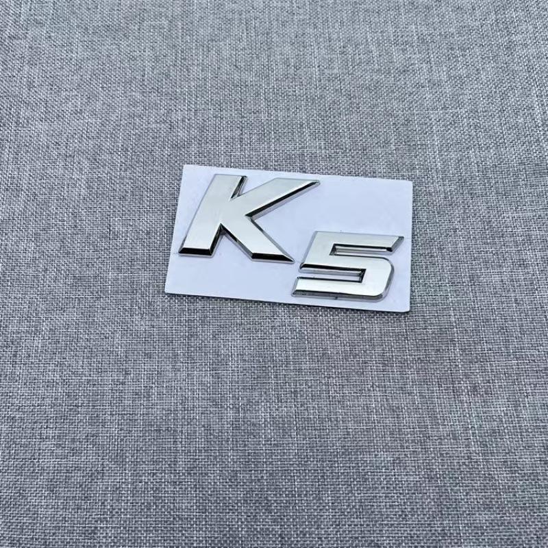 

3D автомобильная буква эмблема значок Sicker подходит для K2 K3 K4 K5 KX7 переделка металлический логотип K5 серебряный