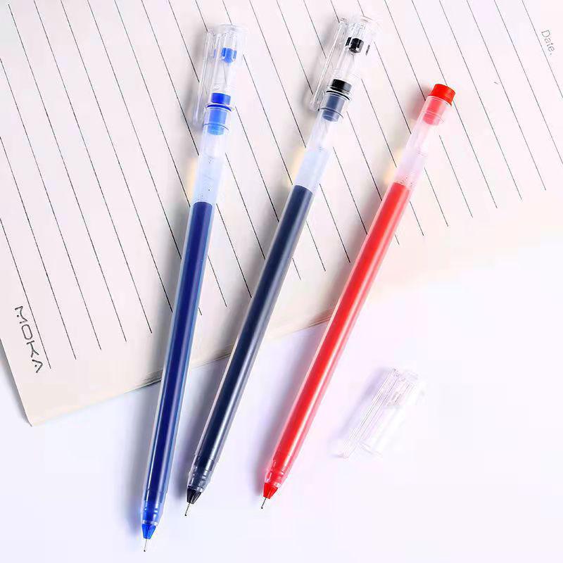 

Нейтральная гелевая ручка с тонким стержнем 0,5 мм, большой емкости, для правильной осанки и подписей 0.5mm красный