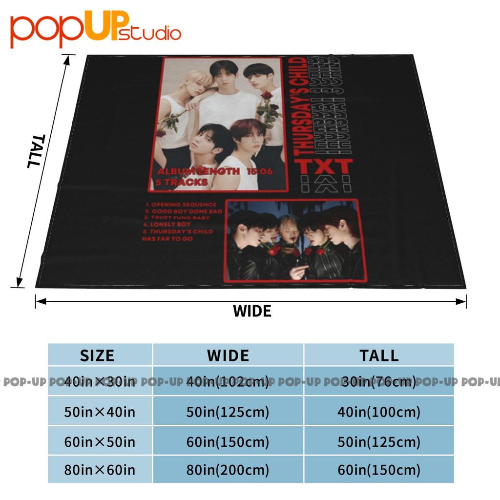 Txt Thursdays Child Album Kpop Ultra-Soft Blanket Quilt Winter Sofa Cover Bed Covers