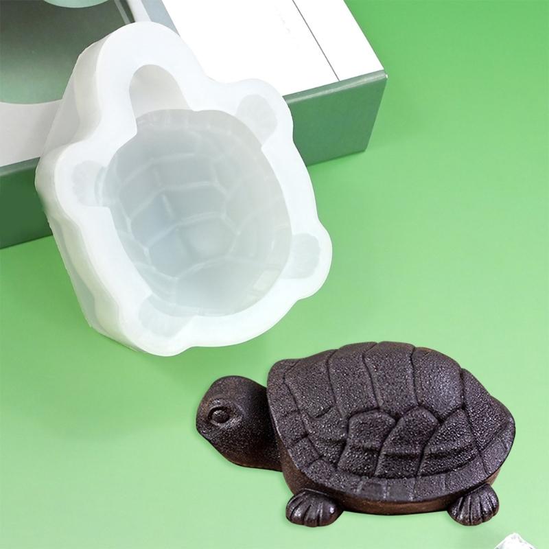 Set di 2 Stampini da Forno in Silicone a Forma di Tartaruga, Stampini per Cioccolato, Stampini per Fondant, Stampini per Dolci Dessert, Texture in Silicone per Dessert