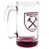 West Ham United FC Crest Glass Tankard