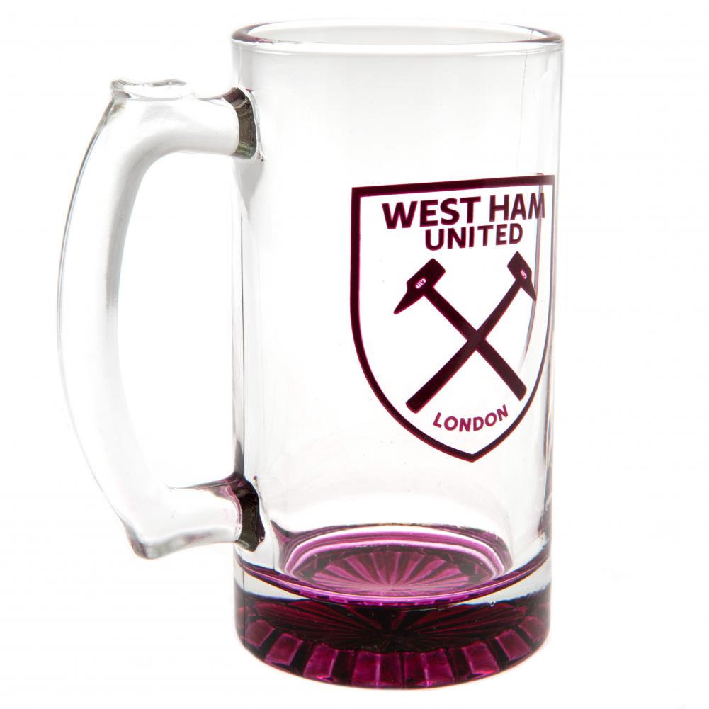 West Ham United FC Wappenkrug aus Glas