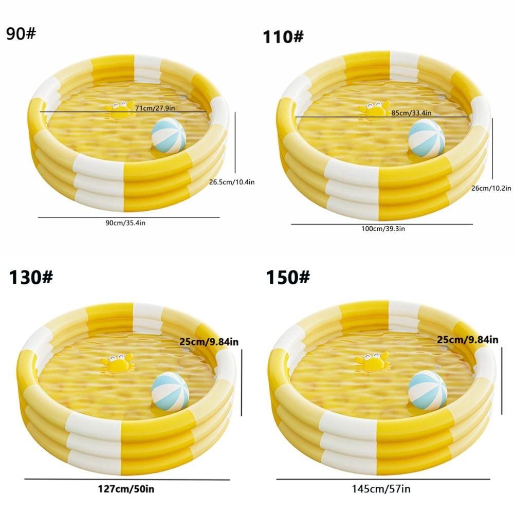 Relaxing Inflatable Pool Round Water Pool Thickened Baby Toddlers Swimming Pool  Indoor Outdoor