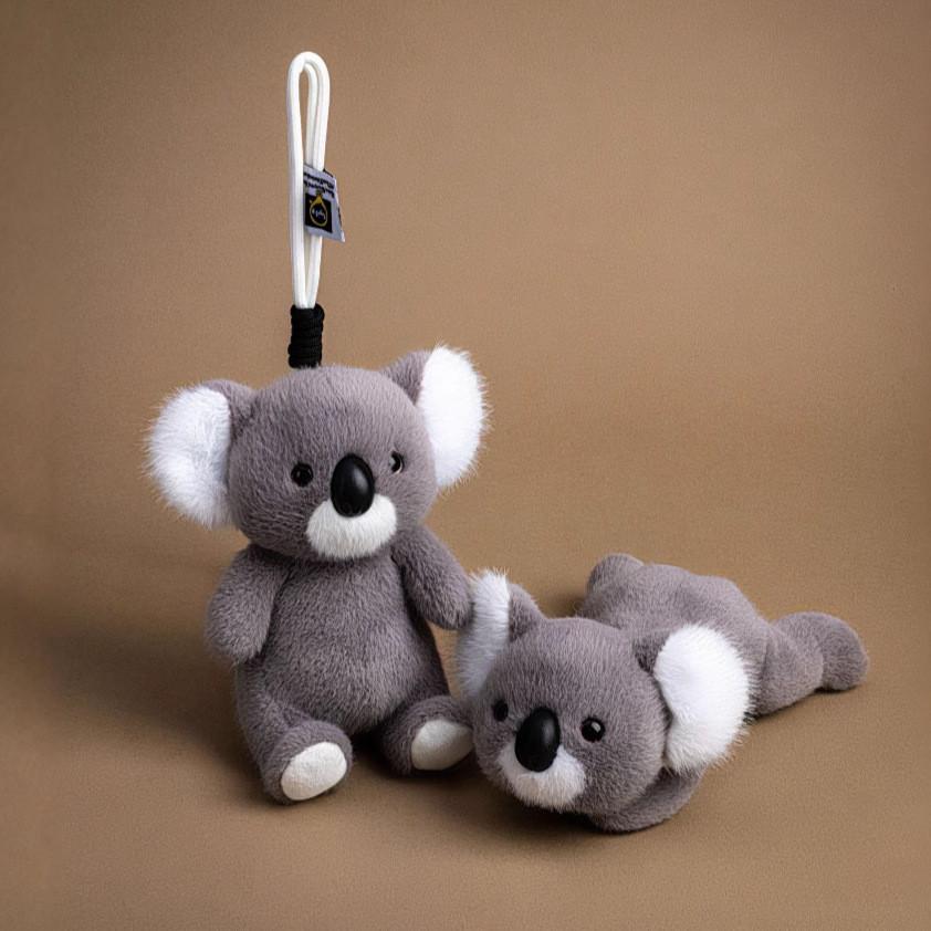Ruční plyšová hračka Koala na klíčenku s měkkým krátkým plyšem pro děti a jako dárky