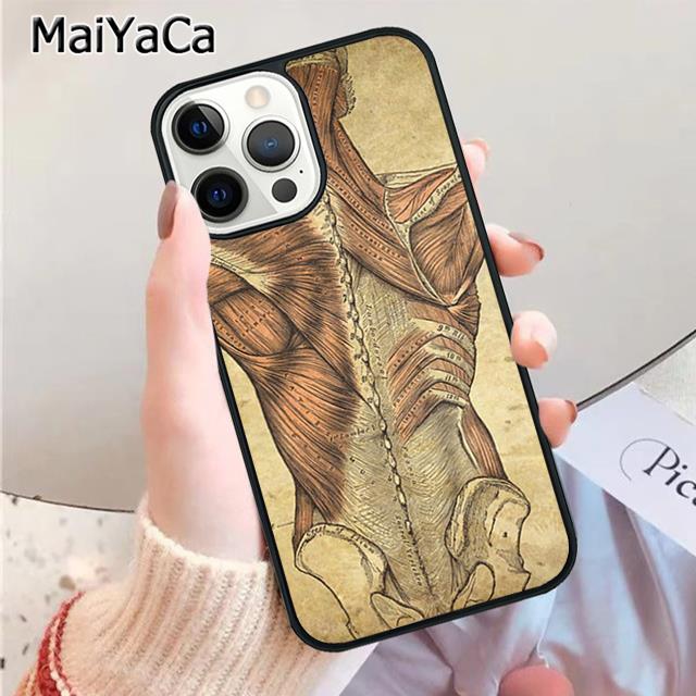 Medical Human Anatomy Phone Case For iPhone 17 Air 13 14 16 16e 15 pro max plus 11 12 cover  coque
