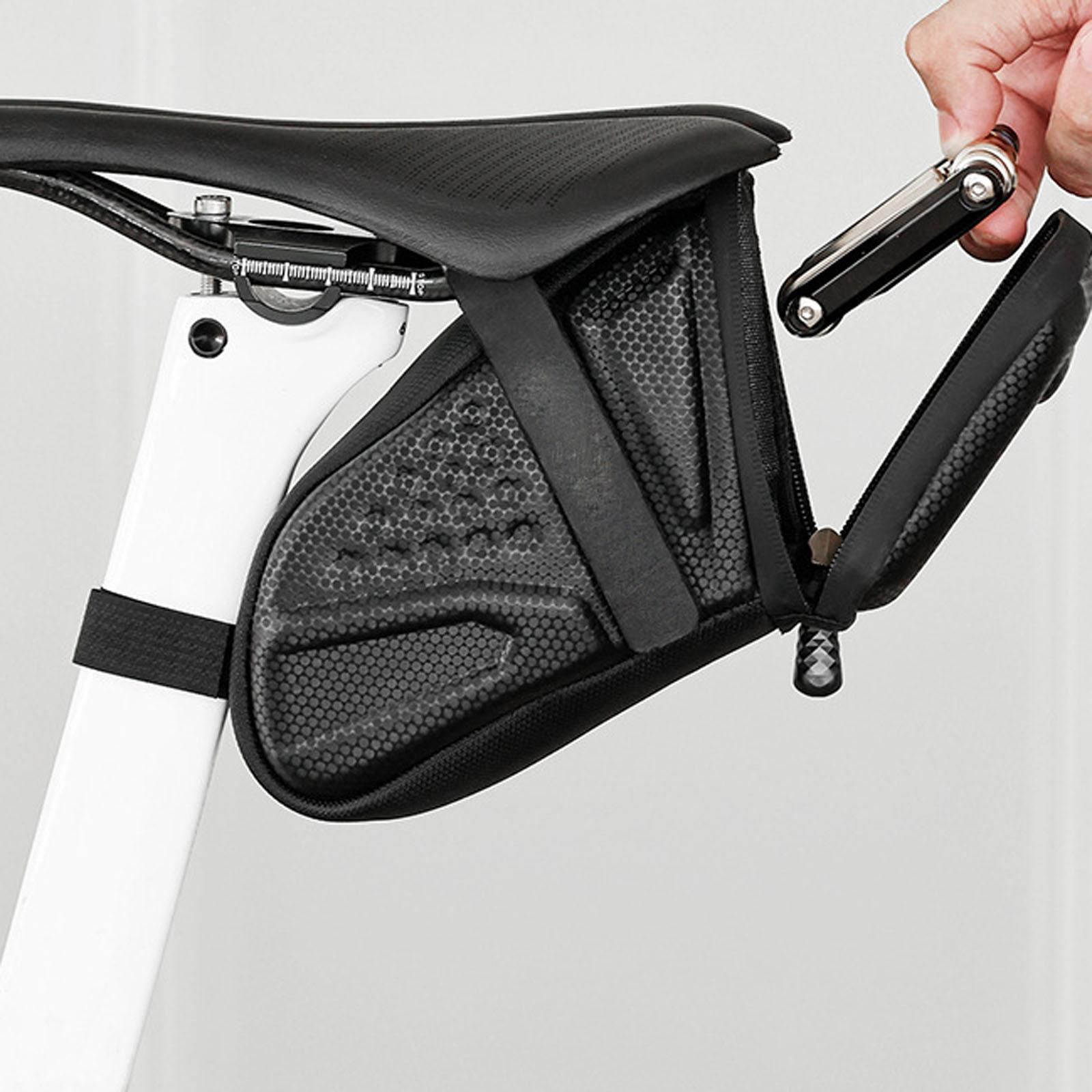 3D Hard Saddle Bag , Hanging Rear Bag for Mountain Bikes, Portable Cycling Storage Pouch, Must,Have Cycling Equipment One Size