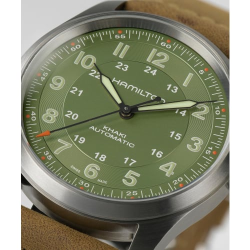 Hamilton Khaki Field Titanium Automatic Watch H70205860 Unisex [Official Import] with Official Warranty