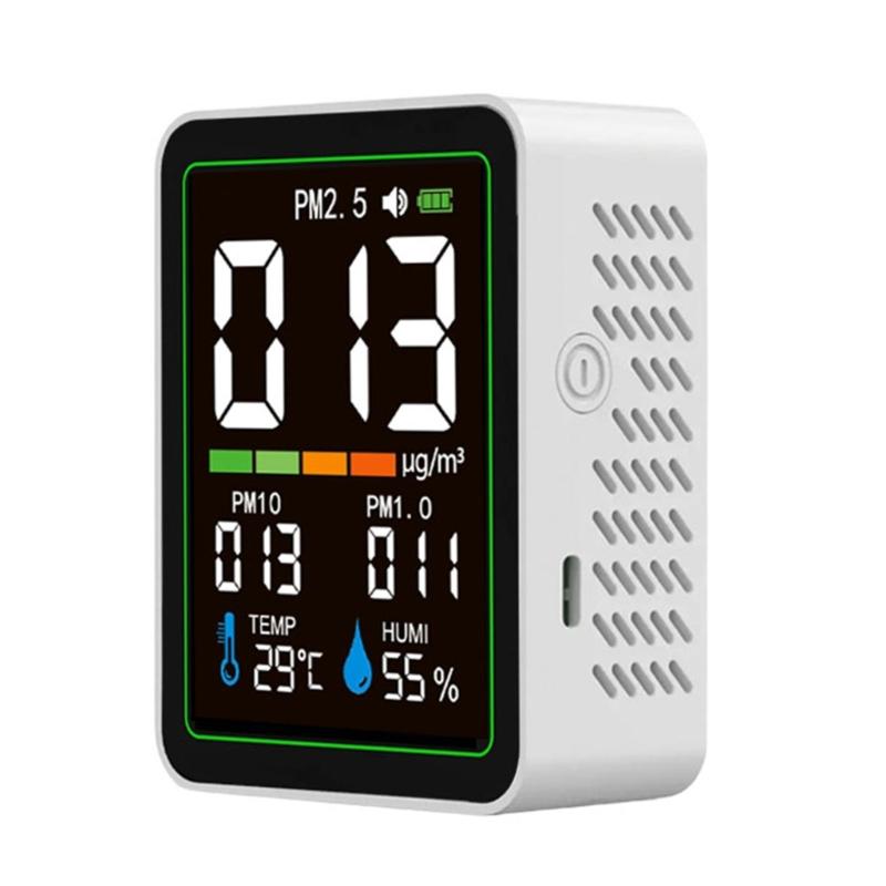 Multifunction Air Quality Tster for PM2.5 PM10 PM1.0 Temperature Humidity Detection Digital Screen Efficient Performances