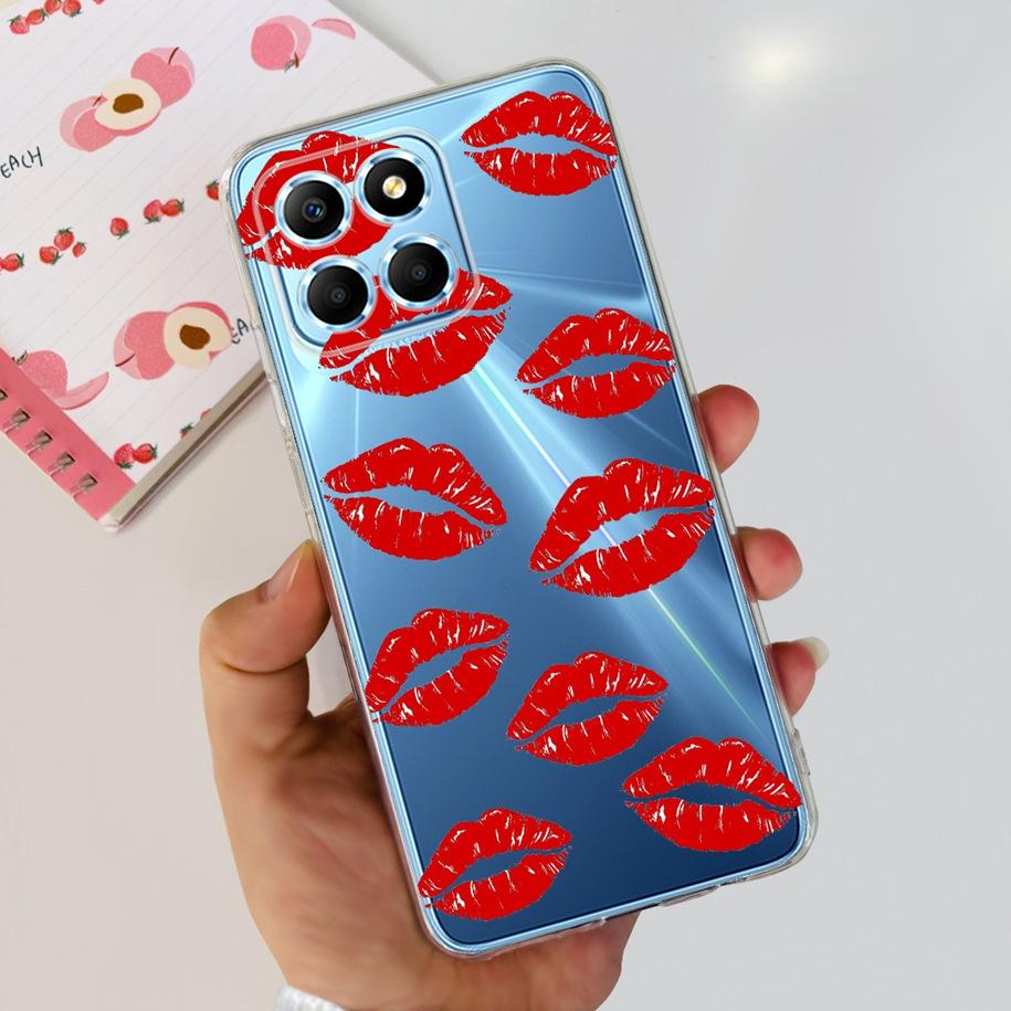 For Honor X6 5G Case VNE-LX1 VNE-LX2 VNE-LX3 Phone Cover Popular Flower Astronaut Soft Funda For Honor X8 TFY-LX1 HonorX8 Bumper