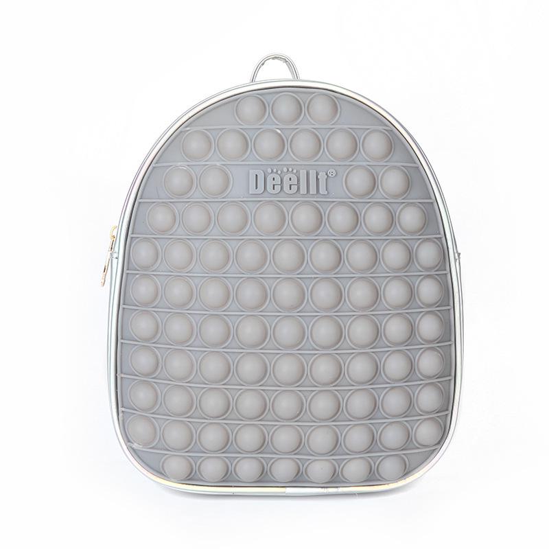 Backpack Mouse Buster: Decompression Bubble Fun Silicone Schoolbag for Kids
