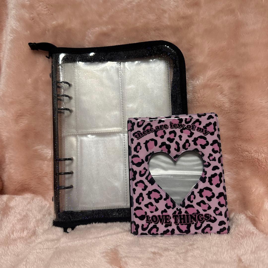 Used Trading card binder & mini album set