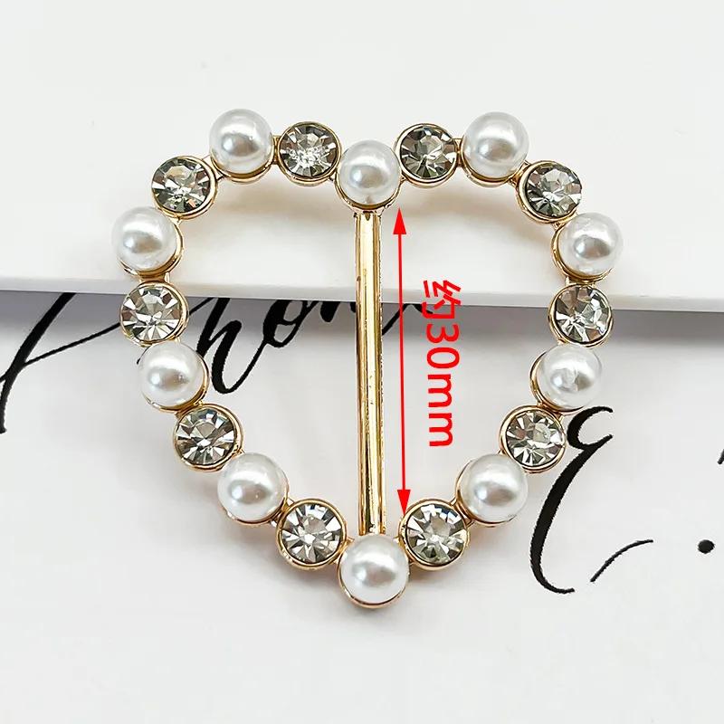 1pcs Temperament Rhinestone Clothes Corner Knot Buckles Women's Silk Scarf Clothes T-shirt Shirt Hem Knot Decorative Button